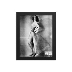 Candy Jones framed print on a plain backdrop in size 8"x10".