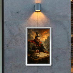 Cao Cao composing poetry before Red Cliffs campaign poster 2