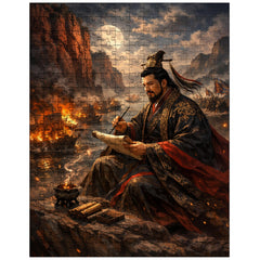 Cao Cao composing poetry before Red Cliffs jigsaw puzzle