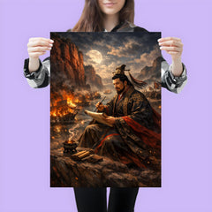 Cao Cao composing poetry before Red Cliffs poster 3