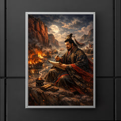 Cao Cao composing poetry before Red Cliffs poster 5