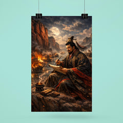 Cao Cao composing poetry before Red Cliffs poster 6