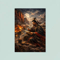 Cao Cao composing poetry before Red Cliffs poster 8