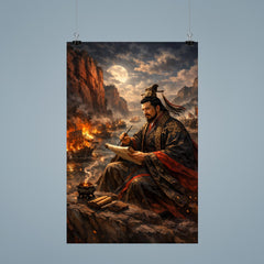 Cao Cao composing poetry before Red Cliffs poster 9