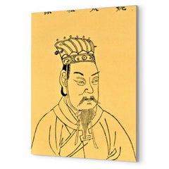 Cao Cao metal print mockup