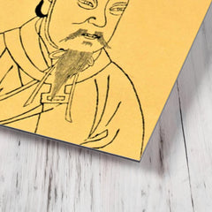 Cao Cao metal print mockup