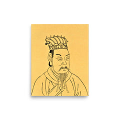 Cao Cao poster on a plain backdrop in size 8"x10".