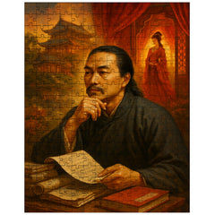 Cao Xueqin among red chamber memories jigsaw puzzle
