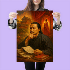 Cao Xueqin among red chamber memories poster 3