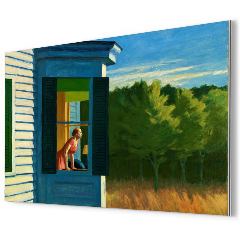 Cape Cod Morning by Edward Hopper metal print mockup