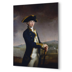 Captain Horatio Nelson by John Francis Rigaud metal print mockup