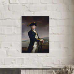 Captain Horatio Nelson by John Francis Rigaud metal print mockup