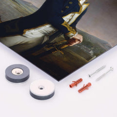 Captain Horatio Nelson by John Francis Rigaud metal print mockup