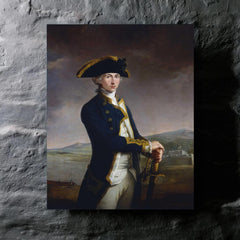 Captain Horatio Nelson by John Francis Rigaud metal print mockup