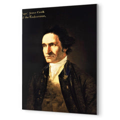 Captain James Cook by William Hodges metal print mockup