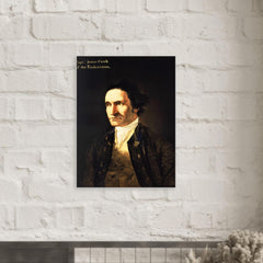 Captain James Cook by William Hodges metal print mockup