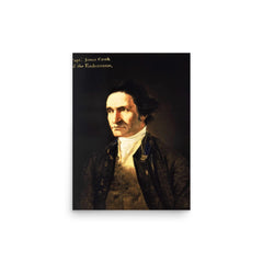 Captain James Cook poster on a plain backdrop in size 12"x16".