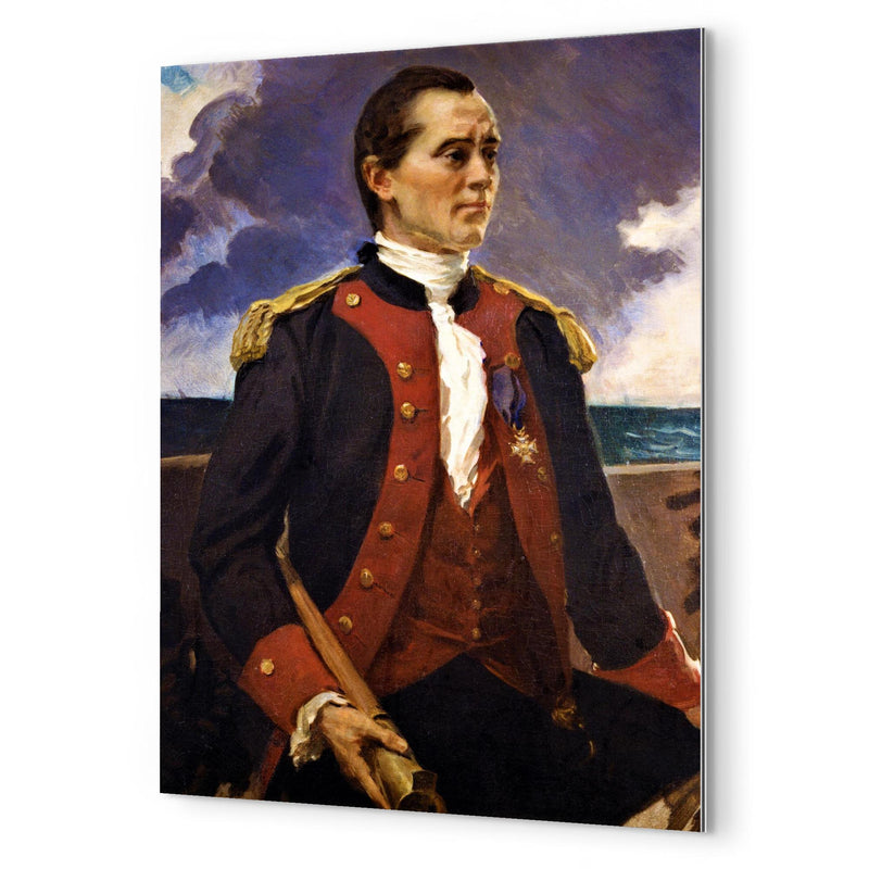 Captain John Paul Jones by Cecilia Beaux metal print mockup