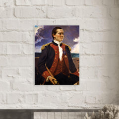 Captain John Paul Jones by Cecilia Beaux metal print mockup