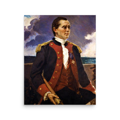 Captain John Paul Jones poster on a plain backdrop in size 16"x20".