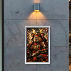 Capybara shogun in lacquered armor poster 2
