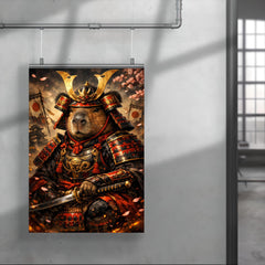 Capybara shogun in lacquered armor poster 4