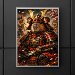 Capybara shogun in lacquered armor poster 5