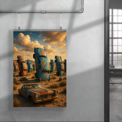 Car Forest of the Last Church Nevada USA poster 4