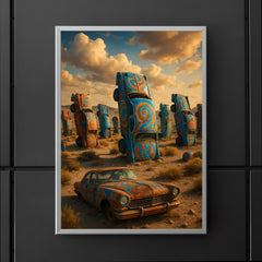 Car Forest of the Last Church Nevada USA poster 5