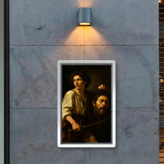Caravaggio fugitive with severed Goliath poster 2