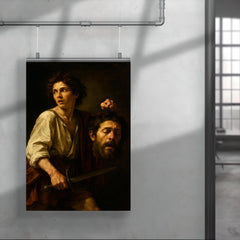 Caravaggio fugitive with severed Goliath poster 4