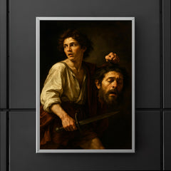 Caravaggio fugitive with severed Goliath poster 5