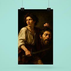 Caravaggio fugitive with severed Goliath poster 6