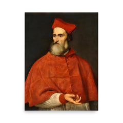 Cardinal Pietro Bembo poster on a plain backdrop in size 18"x24".