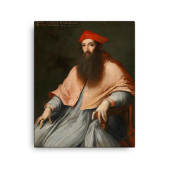 Cardinal Reginald Pole canvas print on a plain backdrop in size 16"x20".