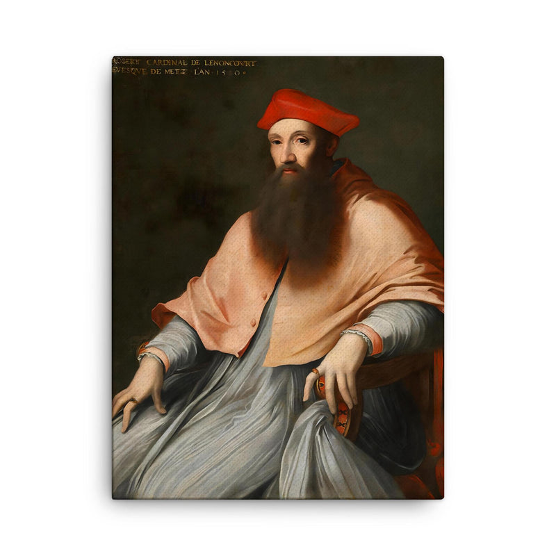 Cardinal Reginald Pole canvas print on a plain backdrop in size 18