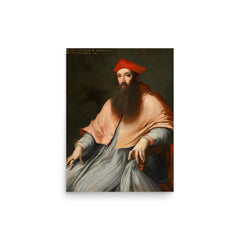 Cardinal Reginald Pole poster on a plain backdrop in size 12"x16".