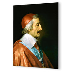 Cardinal Richelieu metal print mockup