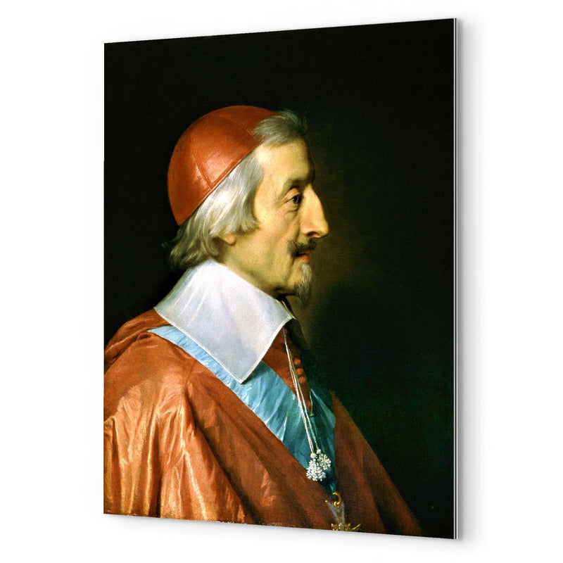 Cardinal Richelieu metal print mockup
