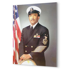 Carl Brashear metal print mockup