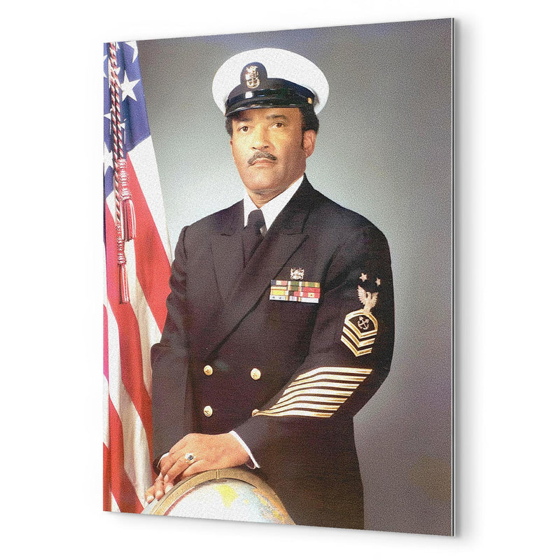 Carl Brashear metal print mockup