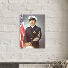 Carl Brashear metal print mockup