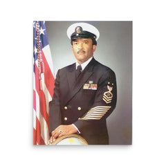 Carl Brashear poster on a plain backdrop in size 16"x20".