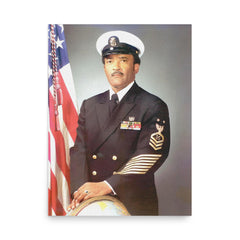 Carl Brashear poster on a plain backdrop in size 18"x24".