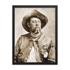 Carl Browne framed print on a plain backdrop in size 18"x24".