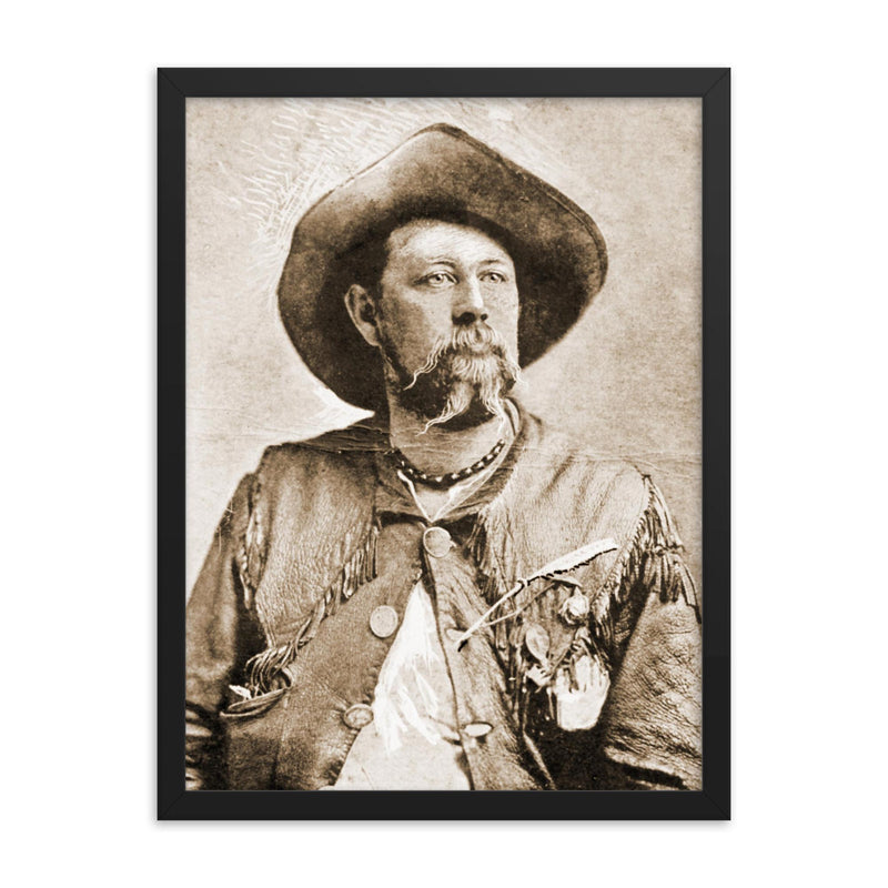 Carl Browne framed print on a plain backdrop in size 18