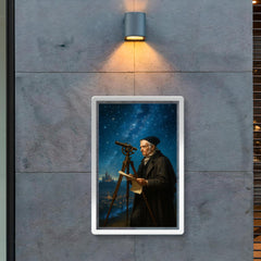 Carl Friedrich Gauss measuring the kingdom by starlight poster 2