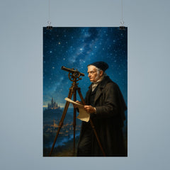 Carl Friedrich Gauss measuring the kingdom by starlight poster 9