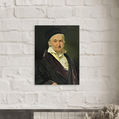Carl Friedrich Gauss metal print mockup