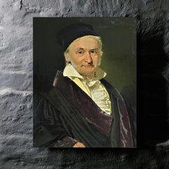 Carl Friedrich Gauss metal print mockup